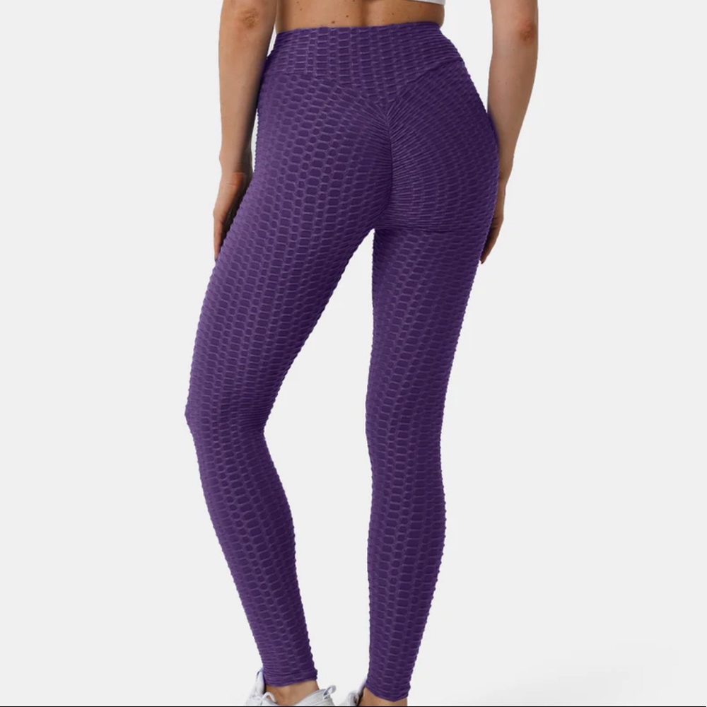 Honeycomb texture butt lift leggings